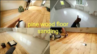 How to sanding and Painted Pine Wood Floors