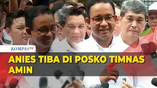 Anies Pantau Quick Count di Posko Pemenangan AMIN