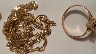 Gold washing cleaning at home