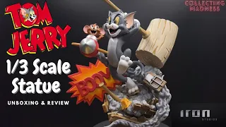 Iron Studios Tom & Jerry 1/3 Scale Unboxing #ironstudios #tomandjerry #sideshow