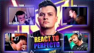 CS GO PROS & CASTERS REACT TO PERFECTO PLAYS