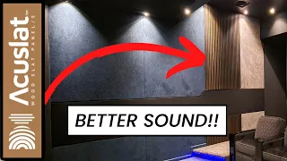 Real WOOD Acoustic panels.  BETTER SOUND in your HOME THEATER !  Home Theater Gurus