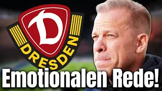 SGD: DIE EMOTIONALE REDE VON MARKUS ANFANG BEI SEINER VERABSCHIEDUNG! DYNAMO DRESDEN NEWS