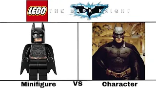 LEGO The Dark Knight Trilogy Minifigures VS Characters