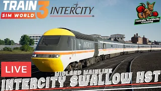 Intercity Swallow 125 HST - Midland Mainline LIVE - Train Sim World 3 (22/04/23)