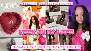 WEEK IN MY LIFE SCHOOL EDITION ☆| hair, photo shoot, hitting 50k, friends etc… || Ra’Mariah Alexia