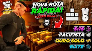 A ROTA MAIS DIFERENCIADA DE TODAS! - PACIFISTA / OURO SOLO / ELITE (5:15) | GTA Online - Cayo Perico