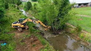 Beaver dam & brush removal from drainage ditch near Bob Courtway Middle School & Nicole Place