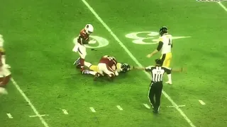 Steelers fake punt blown up against Cardinals.