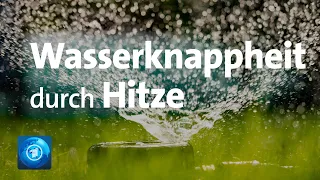 Wasserknappheit durch Hitze