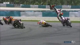 MotoGP Moto2 Moto3 Crashes Compilation