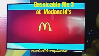 Despicable Me 3 at McDonald's Happy Meal / Ad