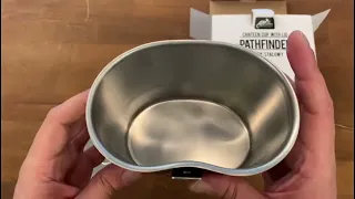 Unboxing Helikon Tex Pathfinder Canteen Cup 0 7L Stainless Steel   TK PCC SS 15