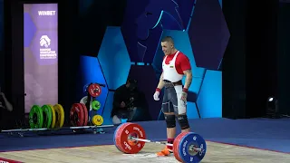 19 y/o Carlos Nassar (89kg 🇧🇬) 176kg / 388lbs Jr World Record Snatch! #cleanandjerk #weightlifting