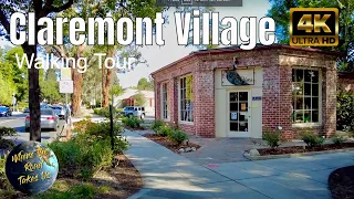 [4K] Claremont Village Architectural Walking Tour - WITH CAPTIONS