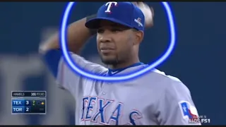 Rigged Elvis Andrus 3 errors in a row vs Toronto Blue Jays | lol mlb been rigged since 2015 wake up