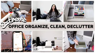 HOME OFFICE ORGANIZATION, CLEAN, DECLUTTER | HOME OFFICE TOUR 2022 | HOW TO ORGANIZE YOUR OFFICE