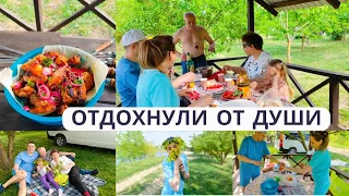 Отдых на природе удался 😍 Шашлычок 🍢Собрались спонтанно и поехали 🚙