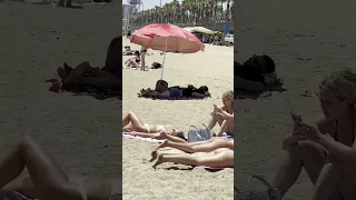 🇪🇸 Hot day at Barcelona beach Spain