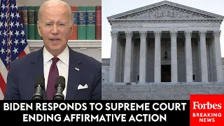 BREAKING NEWS: Biden Reacts To Supreme Court Striking Down Affirmative Action In National Address