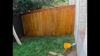 Side by side fence with cap & trim