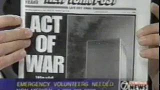 9/11 coverage WKBW-TV Buffalo Wednesday morning 9/12/01