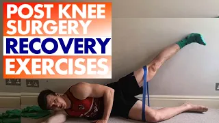 Knee Surgery Recovery Exercises - Whilst In Knee Brace  [ Axe Physio ]