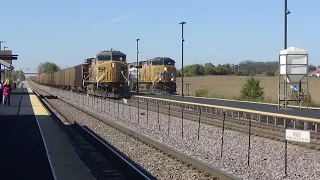 Railfanning UPs Geneva Subdivision in La Fox, IL With Lots of Great Action pt. 1