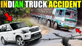 FATHER AND SON DRIVING INDIAN TATA TRUCK ON MOST DANGEROUS ROADS WITH LOGITECH G29 WHEEL