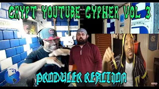 Crypt YouTube Cypher Vol 3 Dax, Merkules, NoLifeShaq, Futuristic, Crank Lucas - Producer Reaction