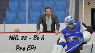 NHL 22 Goalie Be A Pro -  EP1 Creation and Memorial Cup Game 1