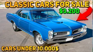 20 Perfect Classic Cars Under $10,000 Available on Craigslist Marketplace! Incredible Cars!