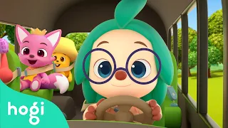 Wheels on the Green Bus with Hogi! | Compilation | Sing Along | Pinkfong & Hogi