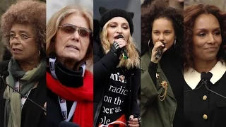 Voices of the Women's March: Angela Davis, Gloria Steinem, Madonna, Alicia Keys, Janet Mock & More