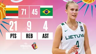 Juste Jocyte Full Game Highlights (21 PTS, 9 REB, 4 AST, 2 STL, 1 BLK) vs Brazil