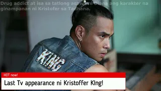 Last TV Appearance ni Kristoffer King  tumapat sa araw ng kanyang kamatayan