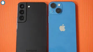 Galaxy S22 vs Iphone 13 Mini Gaming Test - Getting Ready for IOS 16!