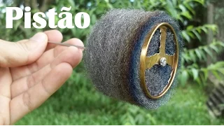 Tutorial "How to build stirling engine steel wool displacer piston"