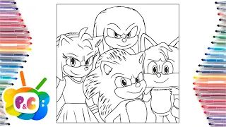 Sonic Team Coloring Pages / Sonic 2 the Hedgehog/ Sonic Coloring / Disfigure - Blank [NCS Release]