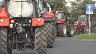 Rolnicy z Kępna protestowali w Ostrzeszowie