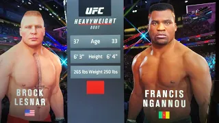 UFC 4 as Brock Lesnar vs Francis Ngannou  - PS5