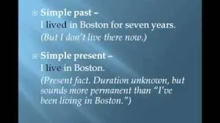 PRESENT PERFECT and OTHER "TENSES" (5/5) - English Grammar