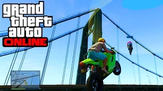 GTA V Online: Rampas ACROBÁTICAS de MOTO! - Corrida INSANA #285