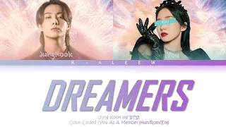 JUNGKOOK (Of BTS)-Dreamers [You As A Member] Lyrics (Color Coded Han/Rom/Eng (Cover by Greta Savino)