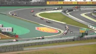 GP Brasil F1 - 2012 - Webber se perdendo na freiada do S