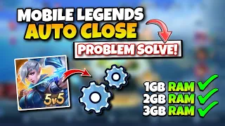 FIX AUTO CLOSE in Mobile Legends | HOW TO FIX AUTO FORCE CLOSE IN MOBILE LEGENDS 2022