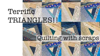 Make a quilt with scraps-foundation piecing-simple sewing