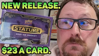 New Release! 21-22 Upper Deck Stature Hockey Card Hobby Box opening and review.