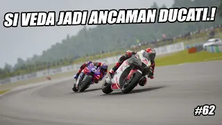 MotoGP™️24❗SI VEDA PERMALUKAN PECCO,MARTIN & MARQUEZ😱HONDA KIAN PERKASA🔥🏁#62 MotoGP23 TvReplay