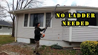 Gutter cleaning without a ladder